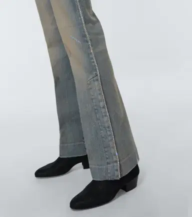 AMIRI Distressed embellished denim jeans | Thumbnail 4