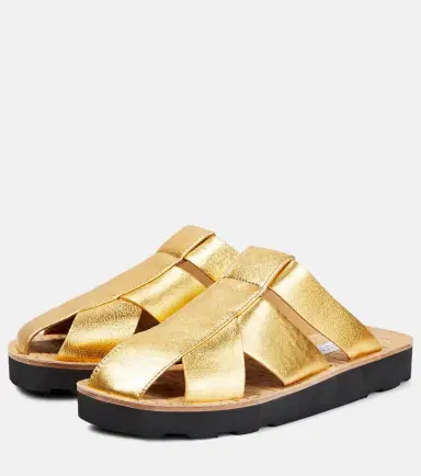 Gabriela Hearst Metallic leather mules | Thumbnail 3