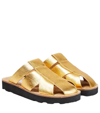 Gabriela Hearst Metallic leather mules | Thumbnail 1