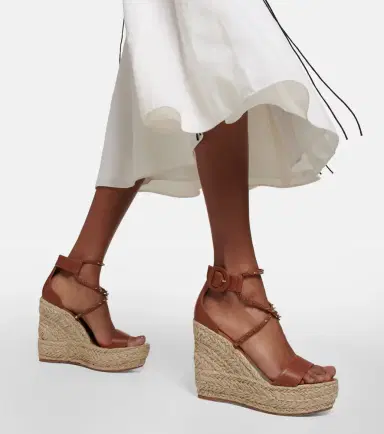 Christian Louboutin Chocazeppa leather wedge espadrilles | Thumbnail 3