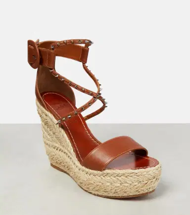 Christian Louboutin Chocazeppa leather wedge espadrilles | Thumbnail 4