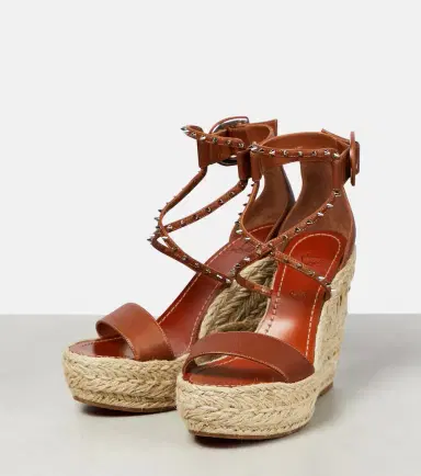 Christian Louboutin Chocazeppa leather wedge espadrilles | Thumbnail 5