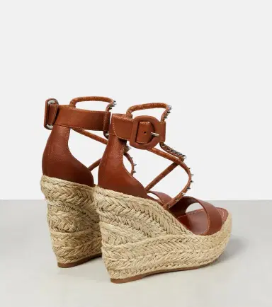 Christian Louboutin Chocazeppa leather wedge espadrilles | Thumbnail 6