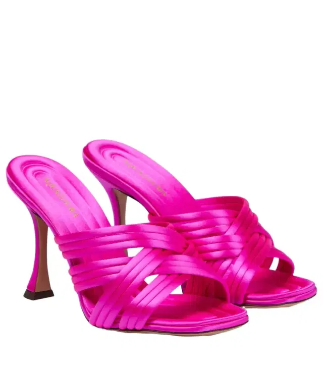 Aquazzura Oahu 95 satin mules