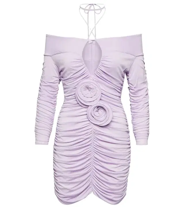 Magda Butrym Ruched off-shoulder minidress
