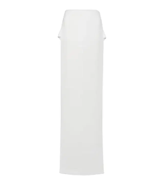 Monot Mônot Side-slit jersey maxi skirt