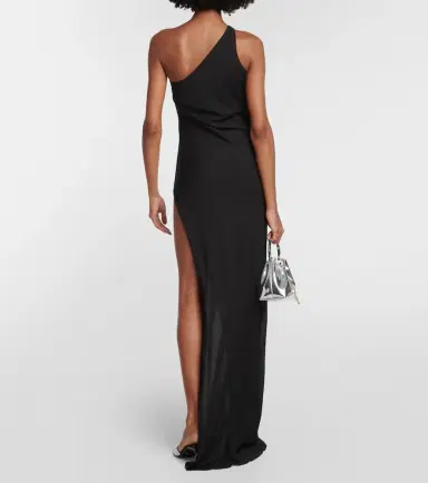Mônot Mônot One-shoulder chiffon maxi dress | Thumbnail 2