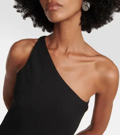 Mônot Mônot One-shoulder chiffon maxi dress | Thumbnail 6