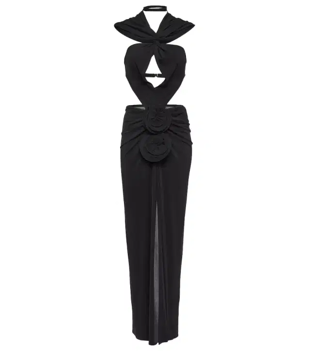 Magda Butrym Hooded cutout midi dress