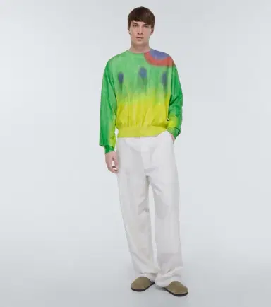 The Elder Statesman Dreamscape cotton-blend sweater | Thumbnail 2