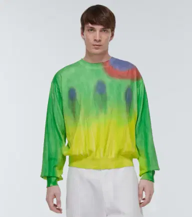 The Elder Statesman Dreamscape cotton-blend sweater | Thumbnail 4
