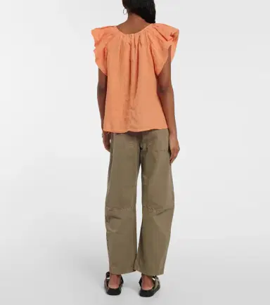 Velvet Ava linen top | Thumbnail 2