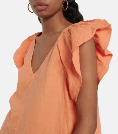 Velvet Ava linen top | Thumbnail 3