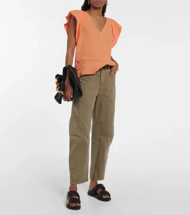 Velvet Ava linen top | Thumbnail 4