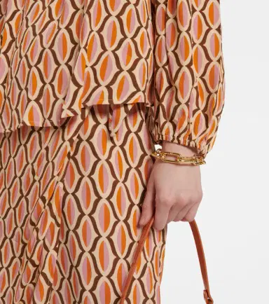 Velvet Laura printed crêpe blouse | Thumbnail 5