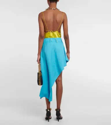 Stella McCartney Asymmetric twill miniskirt | Thumbnail 5 Stella McCartney Asymmetric twill miniskirt | Thumbnail 5