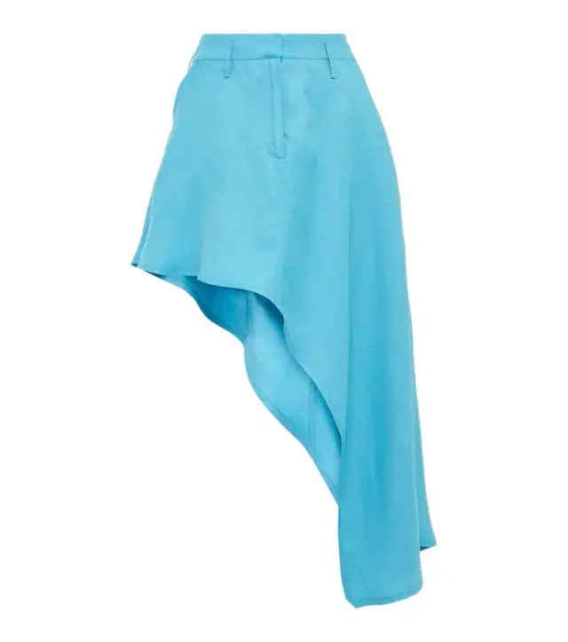Stella McCartney Asymmetric twill miniskirt