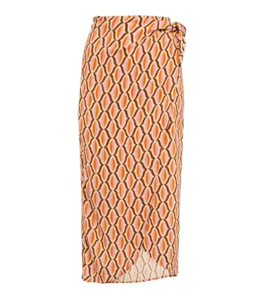 Velvet Alisha printed crêpe wrap skirt | Thumbnail 1