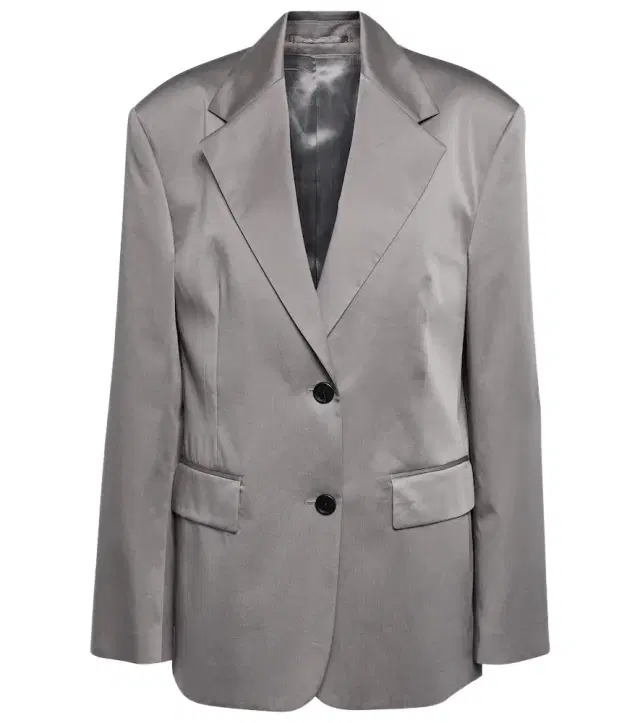 Single-breasted cotton blazer