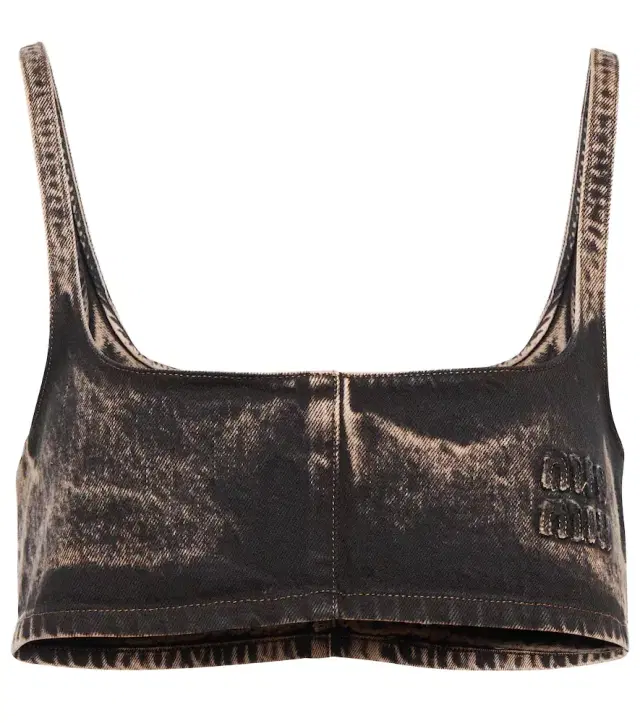 Denim bralette