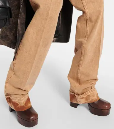 Miu Miu Marbleized low-rise straight jeans | Thumbnail 6 Miu Miu Marbleized low-rise straight jeans | Thumbnail 6