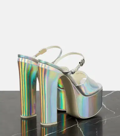 Valentino Garavani VLogo holographic platform sandals | Thumbnail 2 Valentino Garavani VLogo holographic platform sandals | Thumbnail 2