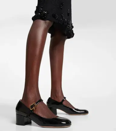 Gianvito Rossi Ribbon patent leather Mary Jane pumps | Thumbnail 2 Gianvito Rossi Ribbon patent leather Mary Jane pumps | Thumbnail 2
