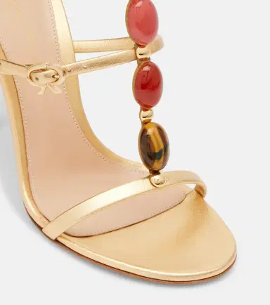 Gianvito Rossi Shanti embellished leather sandals | Thumbnail 4 Gianvito Rossi Shanti embellished leather sandals | Thumbnail 4