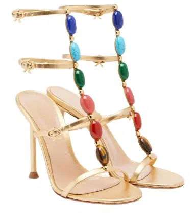 Gianvito Rossi Shanti embellished leather sandals | Thumbnail 1 Gianvito Rossi Shanti embellished leather sandals | Thumbnail 1