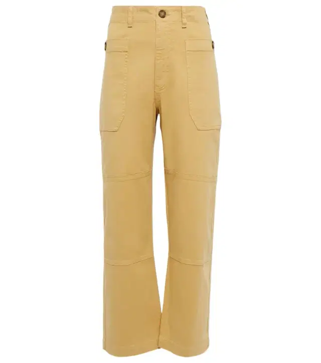 Frame High-rise cropped cargo pants