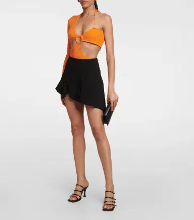 Roberta Einer Legato asymmetrical cotton-blend bodysuit | Thumbnail 3