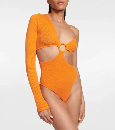 Roberta Einer Legato asymmetrical cotton-blend bodysuit | Thumbnail 5