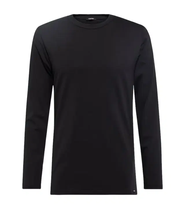 Long-sleeve cotton-blend T-shirt