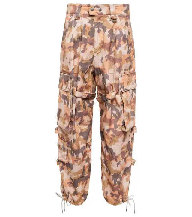 Isabel Marant Helore printed cotton cargo pants