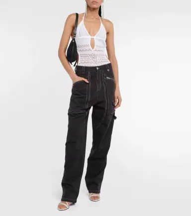 Isabel Marant Paciane wide-leg cargo jeans | Thumbnail 2