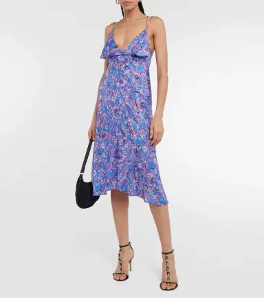 Isabel Marant Paysa printed silk-blend midi dress | Thumbnail 2