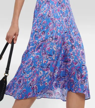 Isabel Marant Paysa printed silk-blend midi dress | Thumbnail 3