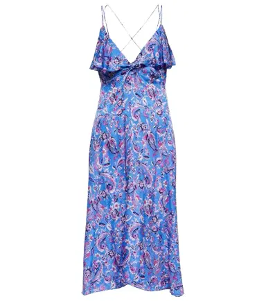 Isabel Marant Paysa printed silk-blend midi dress | Thumbnail 1