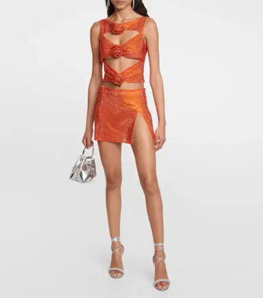 Giuseppe di Morabito Embellished cutout crop top | Thumbnail 4