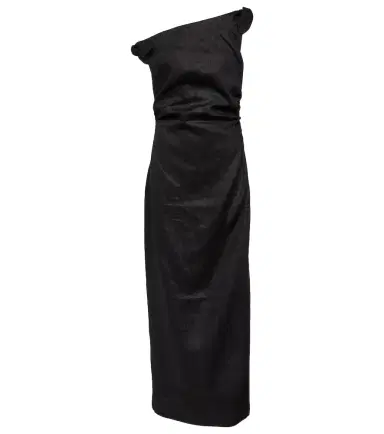SIR One-shoulder linen maxi dress | Thumbnail 1