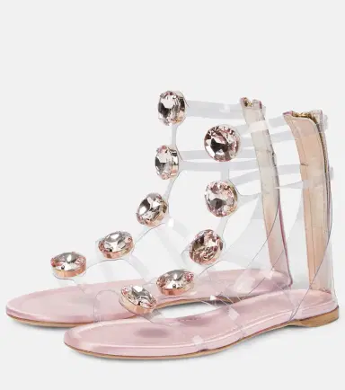 Giambattista Valli Embellished PVC sandals | Thumbnail 4 Giambattista Valli Embellished PVC sandals | Thumbnail 4