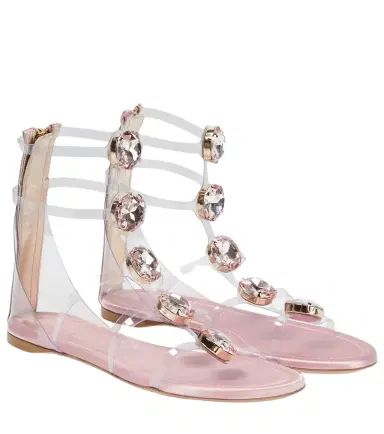 Giambattista Valli Embellished PVC sandals | Thumbnail 1 Giambattista Valli Embellished PVC sandals | Thumbnail 1
