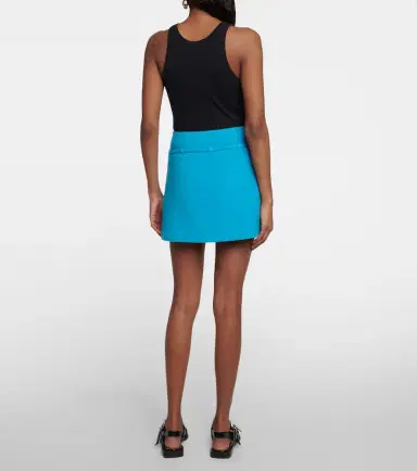 Ganni Wool-blend miniskirt | Thumbnail 2