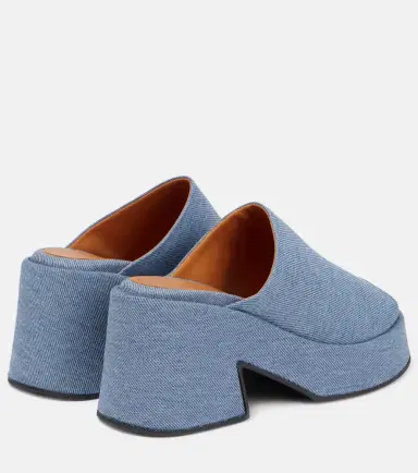 Ganni Platform denim mules | Thumbnail 2
