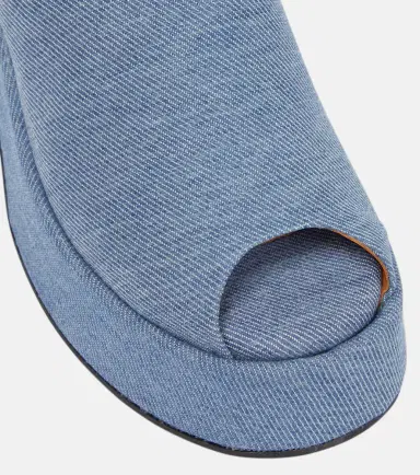 Ganni Platform denim mules | Thumbnail 4