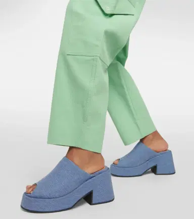 Ganni Platform denim mules | Thumbnail 6