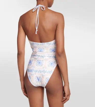 Agua by Agua Bendita Sandalo Chivas printed swimsuit | Thumbnail 3