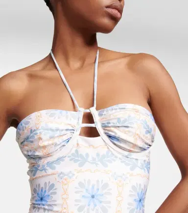 Agua by Agua Bendita Sandalo Chivas printed swimsuit | Thumbnail 5