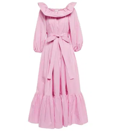 Patou Off-shoulder faille maxi dress | Thumbnail 1