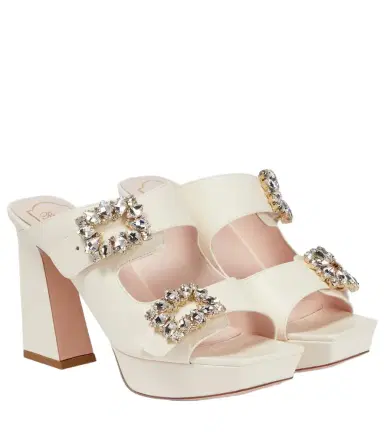 Roger Vivier Embellished leather sandals | Thumbnail 1 Roger Vivier Embellished leather sandals | Thumbnail 1